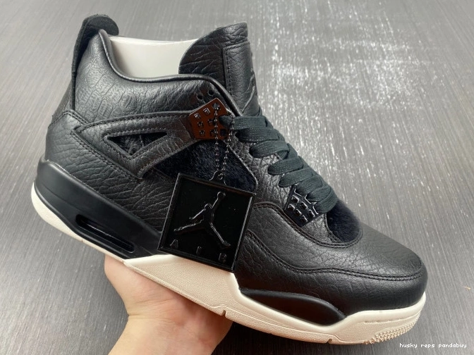 Rep Husky 819139-010 Jordan Hair Black 4 Retro Pony 0713